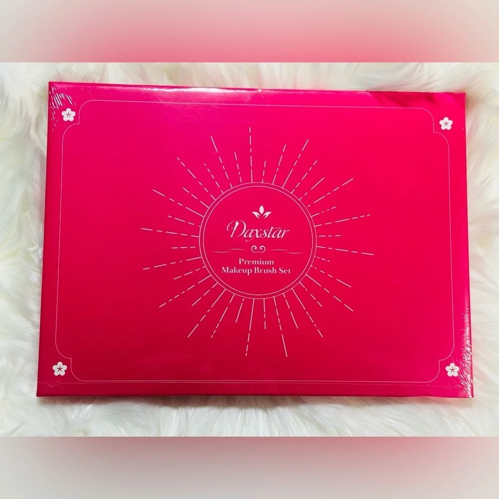 Daxstar Makeup Brush Set - Vibrant Pink 12 pcs